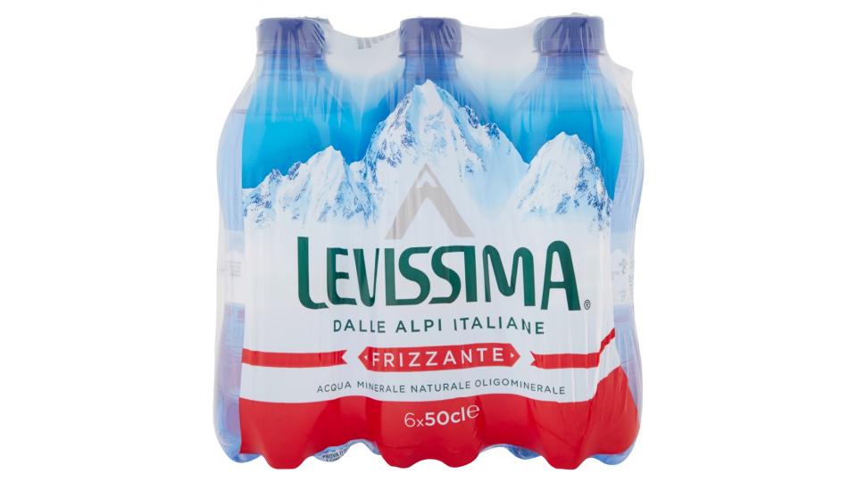 LEVISSIMA Acqua Minerale Oligominerale Frizzante Bottiglia Piccola 50 cl x