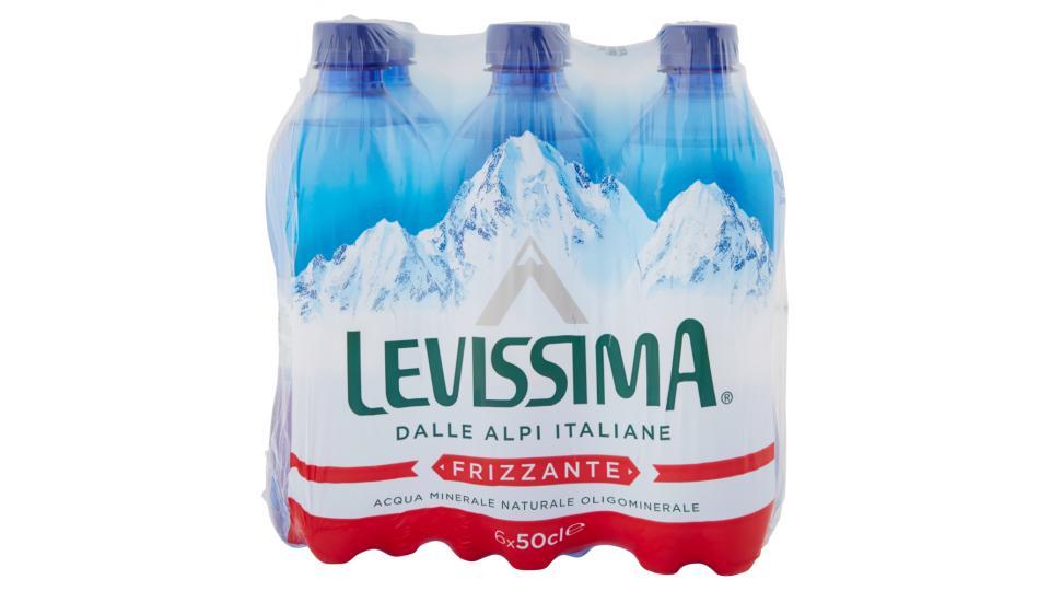 LEVISSIMA Acqua Minerale Oligominerale Frizzante Bottiglia Piccola 50 cl x