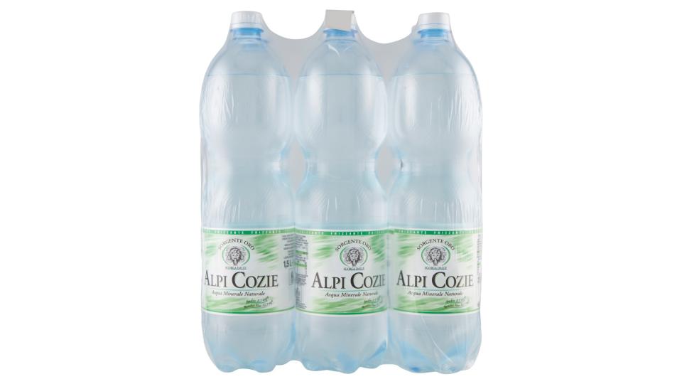 Alpi Cozie Acqua Minerale Naturale Frizzante Sorgente Oro