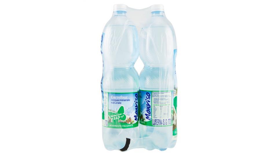 Carrefour Acqua minerale naturale Monviso Lievemente Frizzante Luserna S.G.