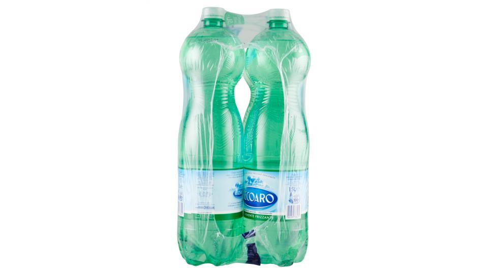 RECOARO, Acqua Minerale Leggermente Frizzante, Bottiglia Grande 1,5L x