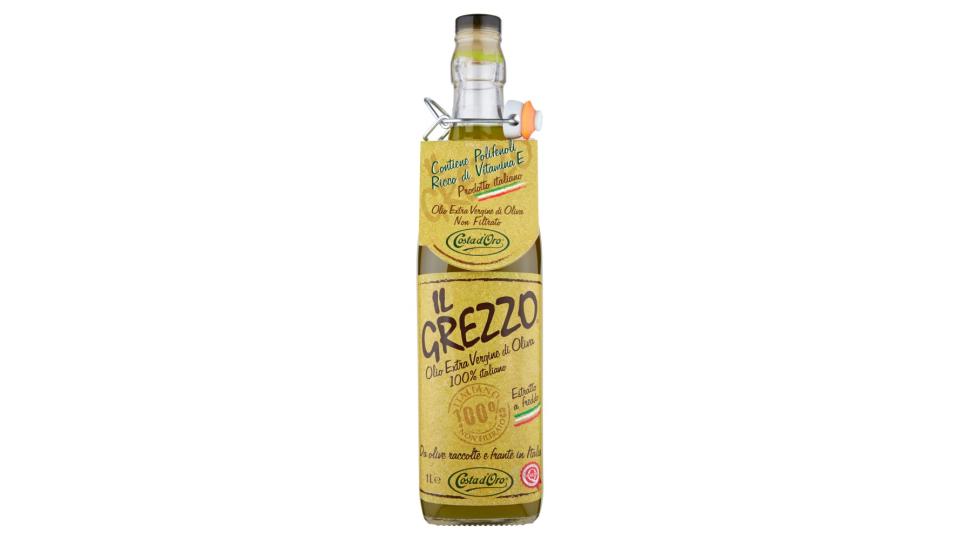 Costa d'Oro il Grezzo Olio Extra Vergine di Oliva 100% Italiano Non Filtrato