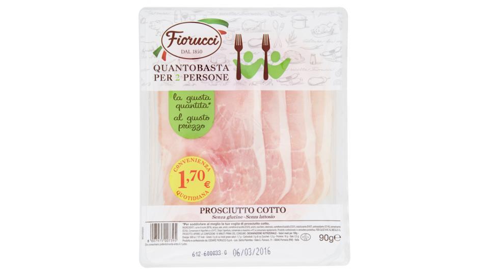 Fiorucci Quantobasta per 2 Persone Prosciutto Cotto