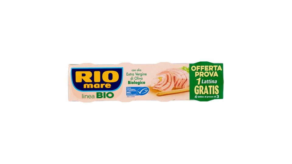 Rio mare linea Bio con olio Extra Vergine di Oliva Biologico