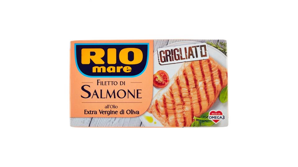 Rio mare Filetto di Salmone all'olio Extra Vergine di Oliva Grigliato