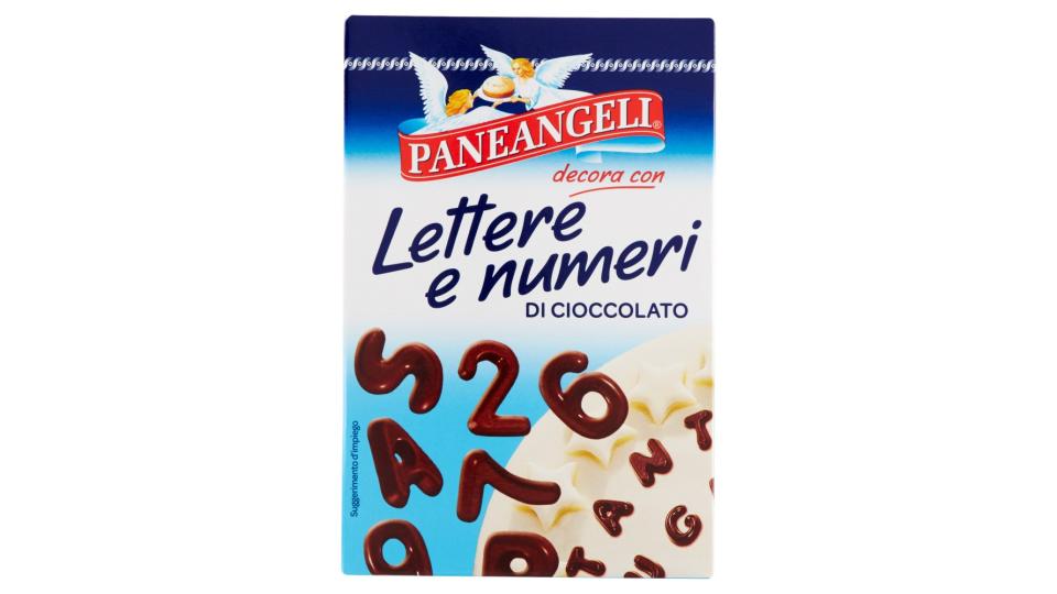 Paneangeli Lettere e numeri di cioccolato