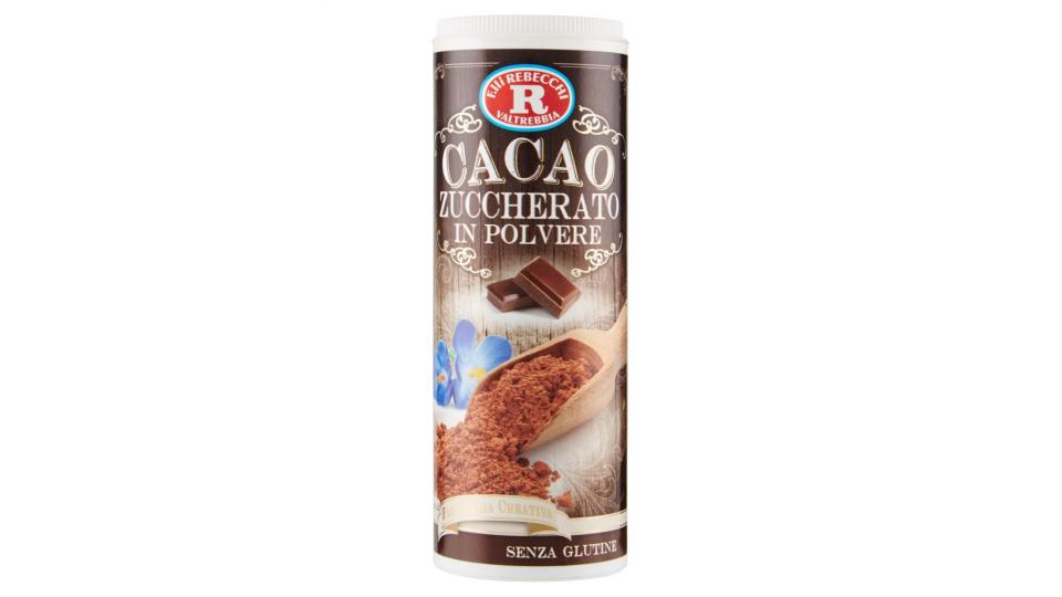 F.lli Rebecchi Valtrebbia Pasticceria Creativa Cacao Zuccherato in Polvere con Tappo Dosatore