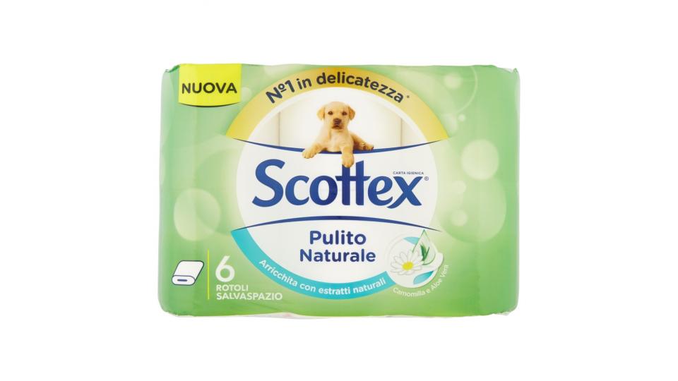 Scottex Pulito Naturale Rotoli Salvaspazio