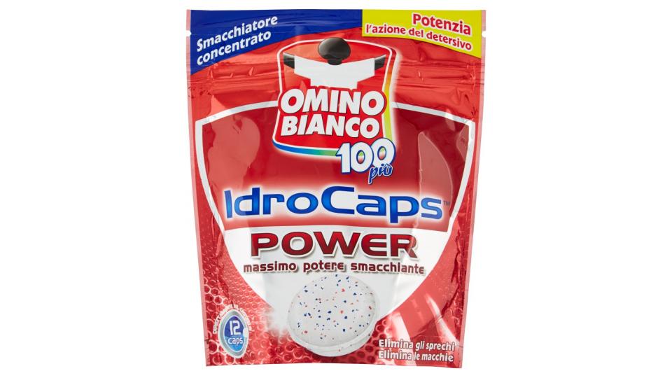 Omino Bianco 100più idrocaps power 12 caps