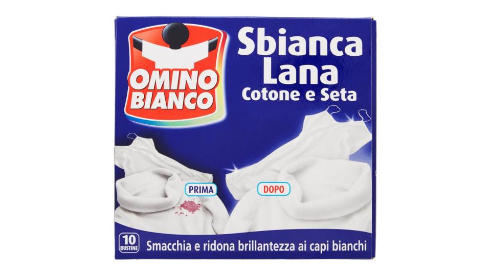 Omino Bianco Sbianca Lana Cotone e Seta
