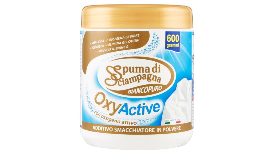 Spuma di Sciampagna Bianco Puro OxyActive Additivo Smacchiatore in Polvere