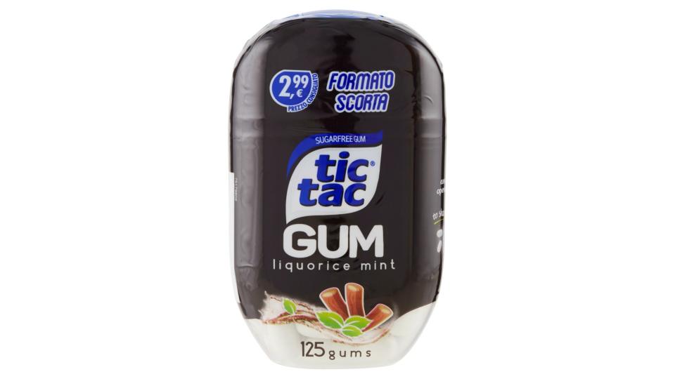 tic tac Gum liquorice mint 125 gums