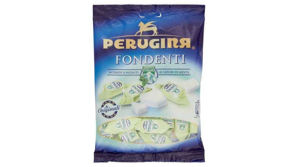 PERUGINA FONDENTI DOPPIA MENTA Caramelle morbide fondant al gusto menta forte