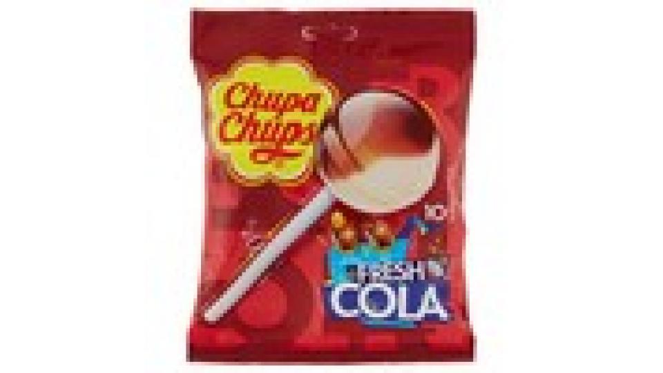 Chupa Chups Fresh Cola 10 Lollipop Gusti Cola-Lemon e Cola