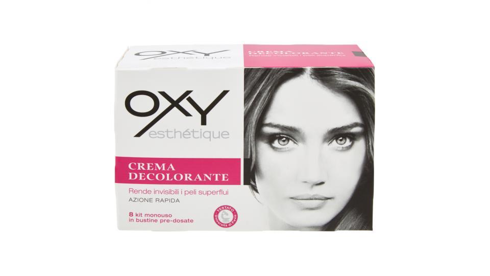 Oxy esthétique Crema Decolorante 8 kit monouso in bustine pre-dosate