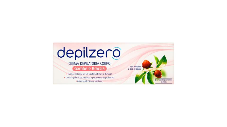 Depilzero Crema depilatoria corpo gambe e braccia