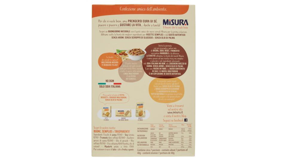 Misura Multigrain Muesli Croccante con Mandorle e Uvetta