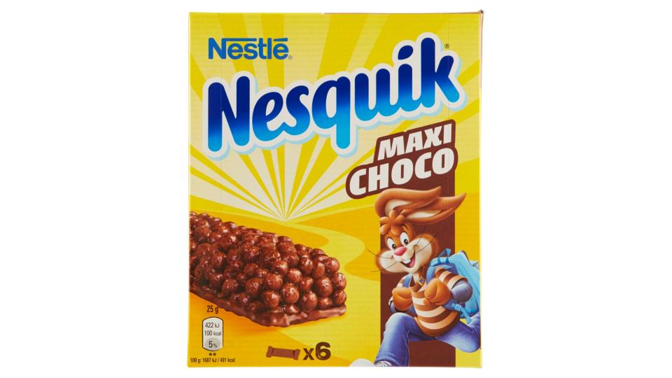 NESQUIK MAXICHOCO Barretta di cereali integrali al cioccolato