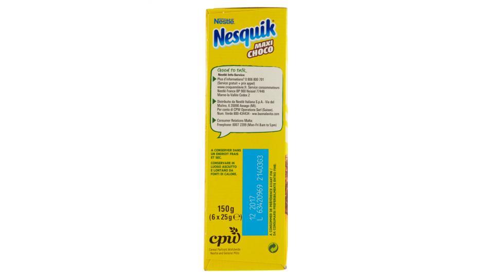 NESQUIK MAXICHOCO Barretta di cereali integrali al cioccolato