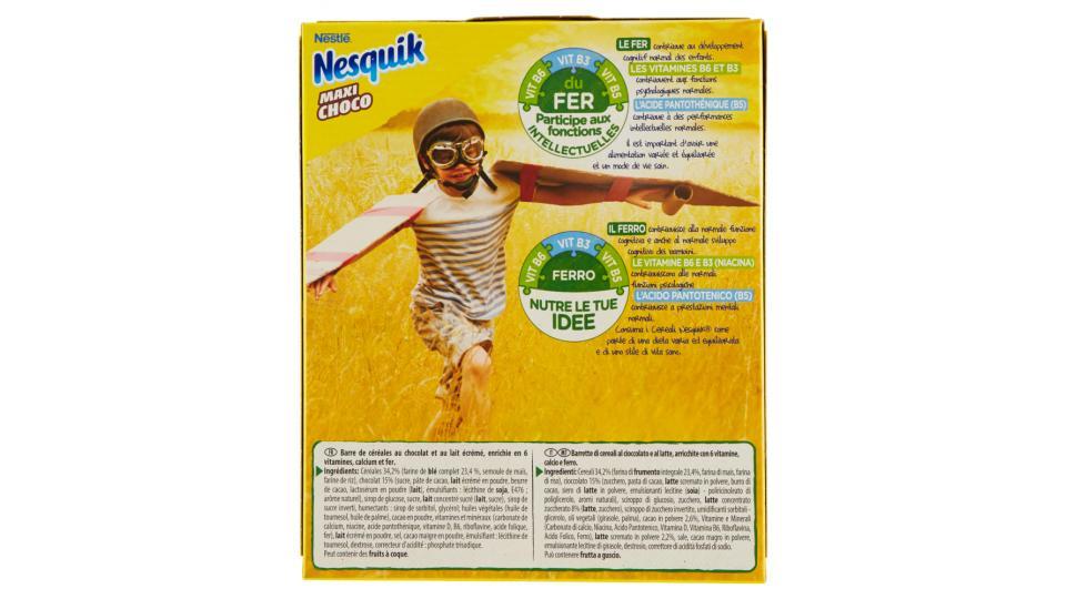 NESQUIK MAXICHOCO Barretta di cereali integrali al cioccolato