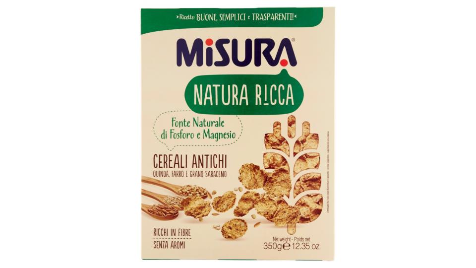 Misura Natura Ricca Cereali Antichi Quinoa, Farro e Grano Saraceno