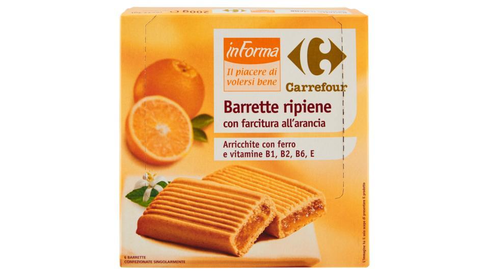Carrefour inForma Barrette ripiene con farcitura all'arancia