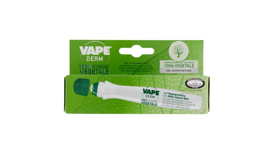 Vape Derm 100% di origine vegetale Gel dopopuntura 