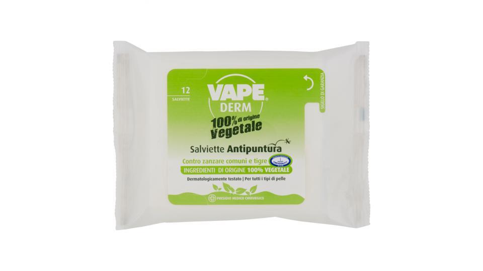 Vape Derm 100% di origine Vegetale Salviette Antipuntura