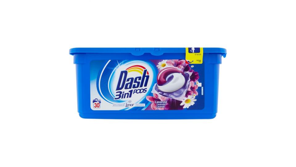 Dash Pods 3in1 Detersivo Monodose Lavanda