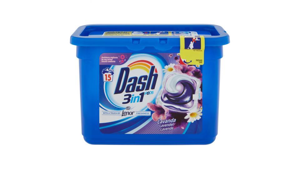 Dash Pods 3in1 Detersivo Monodose Lavanda