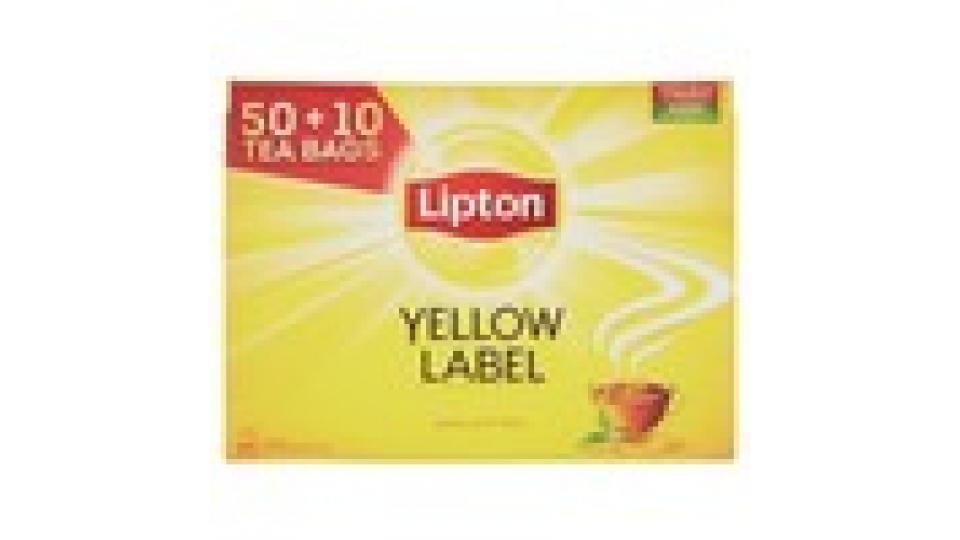 Lipton Yellow Label Tea 50 + 10 Filtri Gratis*