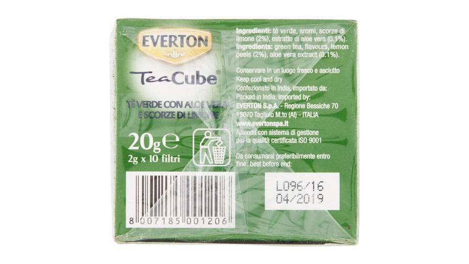 Everton TeaCube Tè Verde Aloe Vera e scorze di Limone