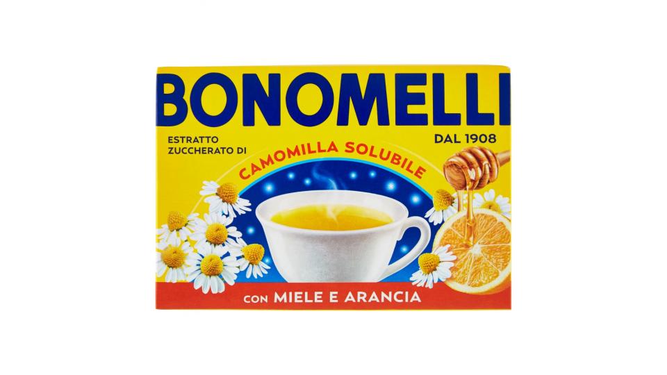 Bonomelli Estratto Zuccherato di Camomilla Solubile con Miele e Arancia