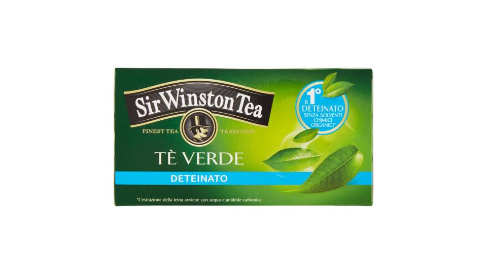 Sir Winston Tea Tè Verde Deteinato 20 bustine