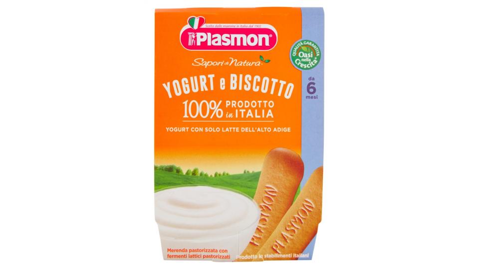 Plasmon Sapori di Natura Yogurt e Biscotto