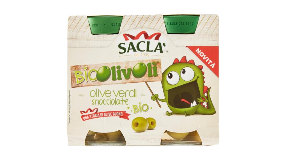 Saclà BioOlivOlì olive verdi snocciolate bio