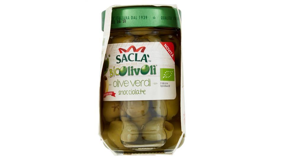 Saclà BioOlivOlì olive verdi snocciolate bio