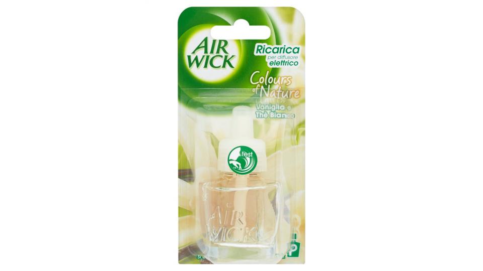 Air Wick Ricarica per diffusore elettrico colours of nature vaniglia e thè bianco