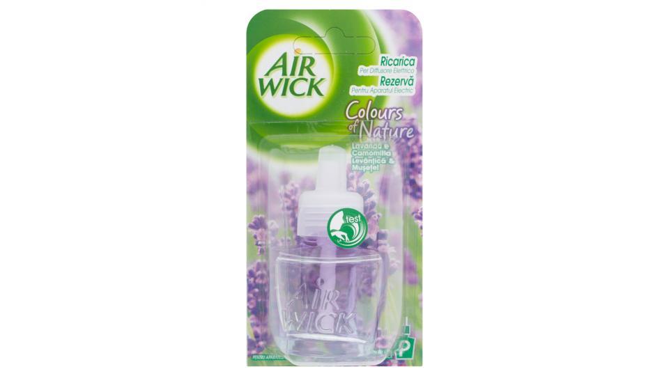 Air Wick Ricarica per diffusore elettrico colours of nature lavanda e camomilla