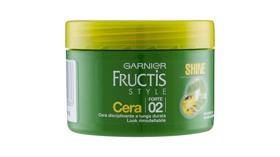 Garneir Fructis Style Shine - Cera disciplinanate a lunga durata fissaggio forte