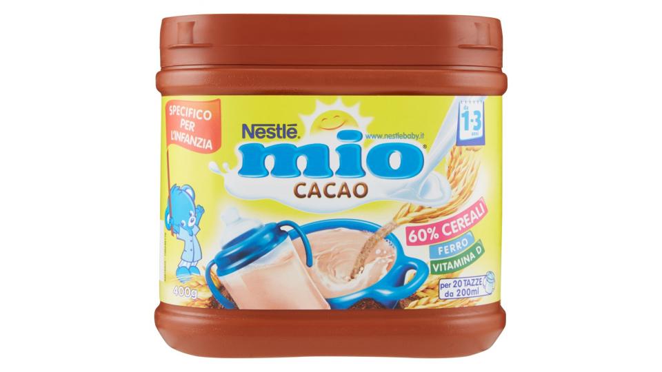 NESTLÉ MIO Cacao insaporitore del latte ai cereali al gusto di cacao da 1 anno polvere