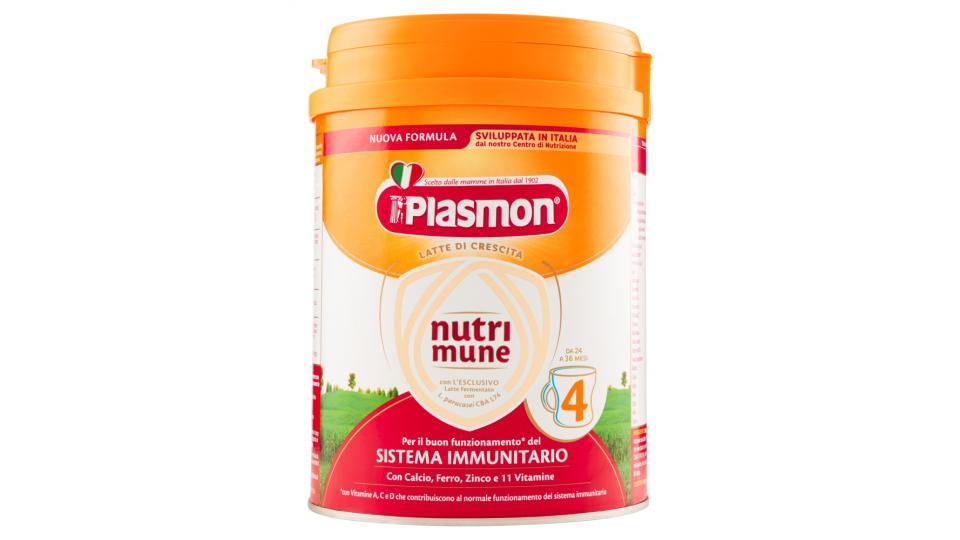 Plasmon nutrimune 4 Latte di Crescita