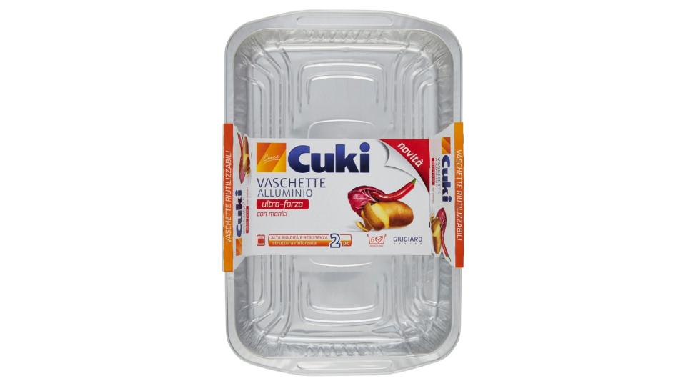 Cuki Cuoce Vaschette alluminio con manici 6porzioni