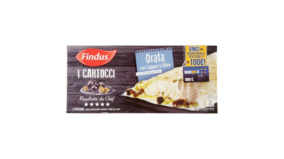 Findus I Cartocci Orata con Capperi e Olive