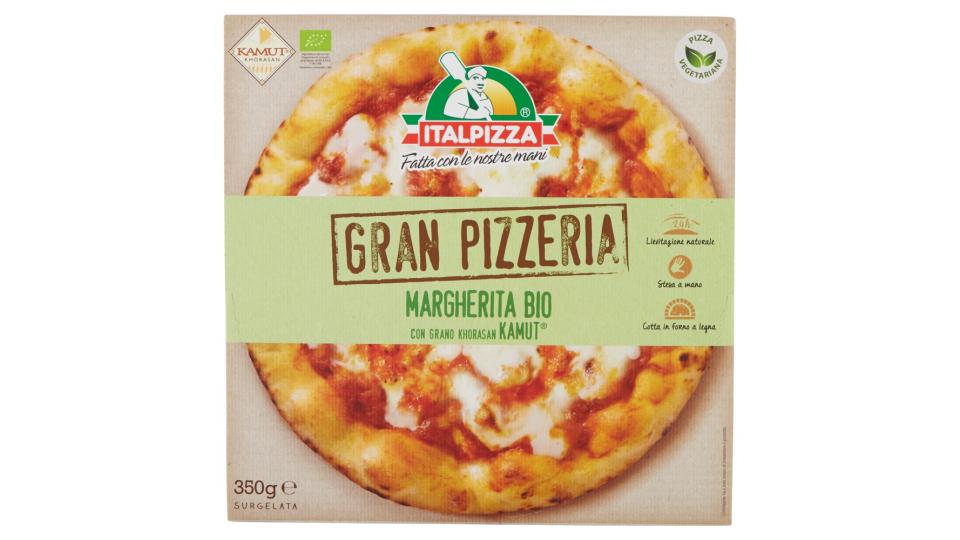 Italpizza Gran Pizzeria Margherita Bio con Grano Khorasan Kamut Surgelata