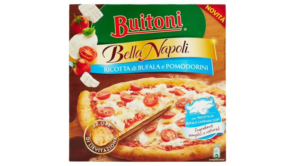 BUITONI BELLA NAPOLI RICOTTA DI BUFALA E POMODORINI pizza con ricotta di bufala e pomodorini