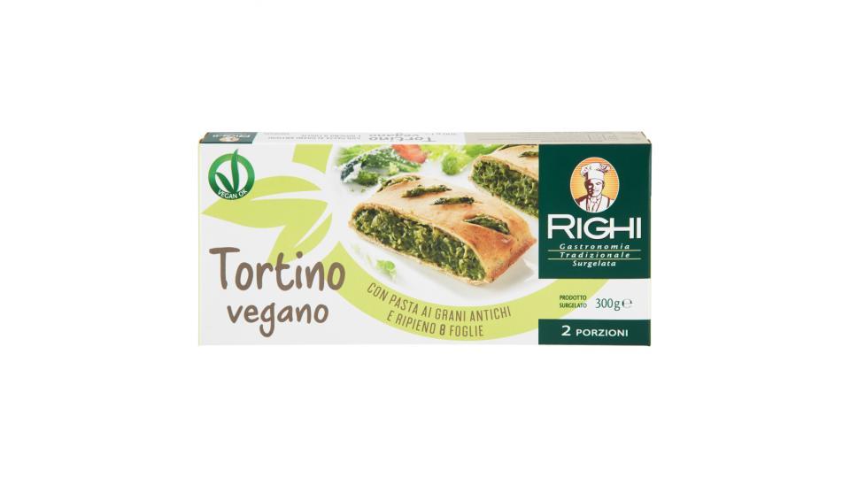 Righi Tortino vegano con Pasta ai Grani Antichi e Ripieno 8 Foglie