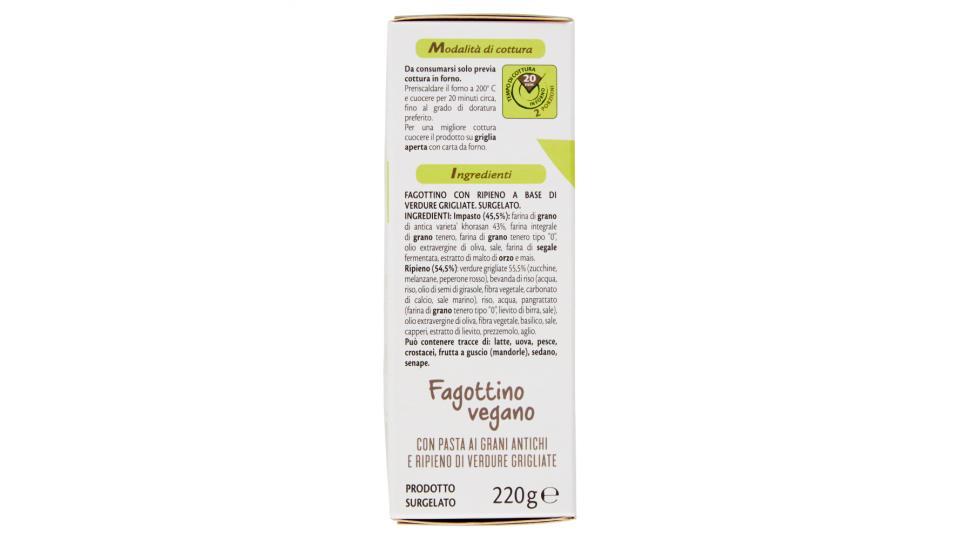 Righi Fagottino vegano con Pasta ai Grani Antichi e Ripieno di Verdure Grigliate 2 Pezzi