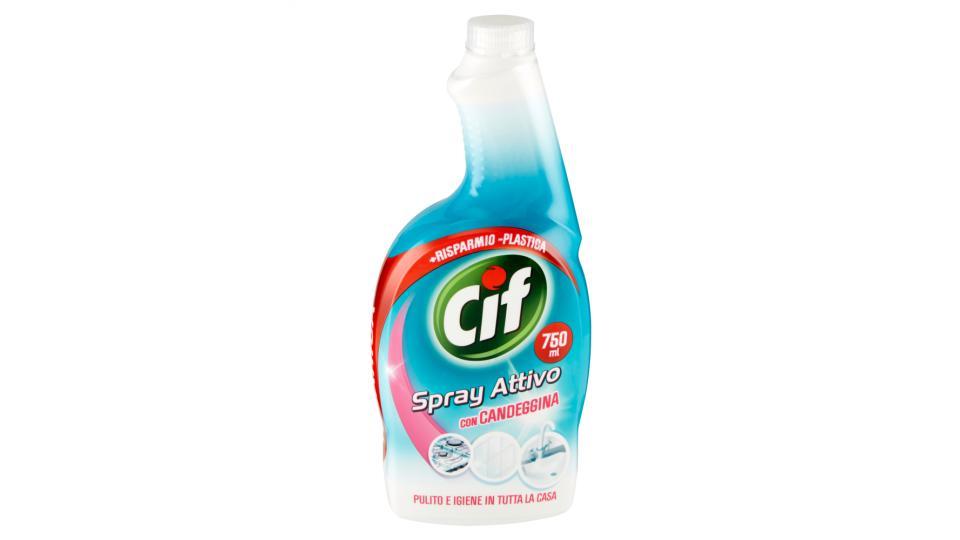 Cif Spray Attivo con Candeggina Ricarica