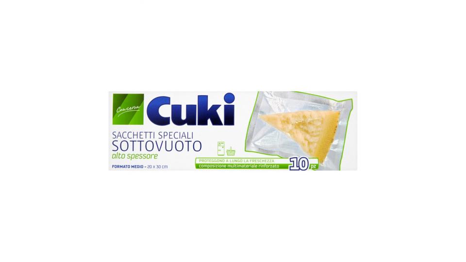 Cuki Conserva Sacchetti speciali Sottovuoto (20 x 30 cm